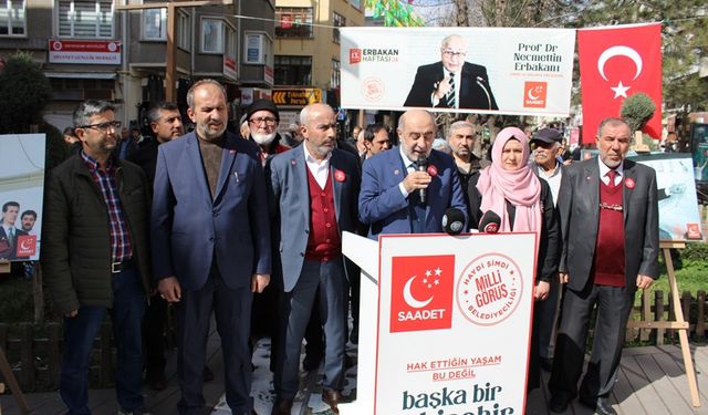 Saadet Partisi Eskişehir'de Erbakan’ı andı