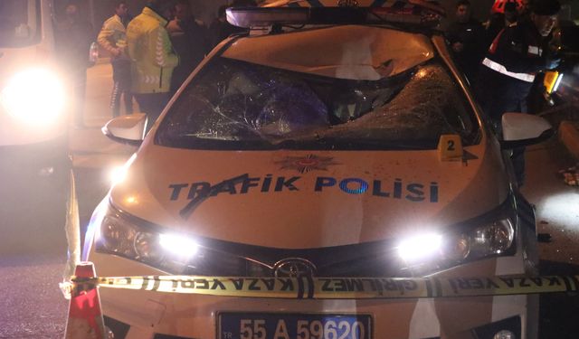 Kazadan kaçan otomobilin çarptığı 1 polis şehit oldu