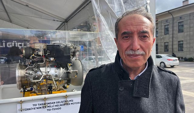 Vilayet Meydanı'nda sergilenen milli uçak motorları göz yaşarttı