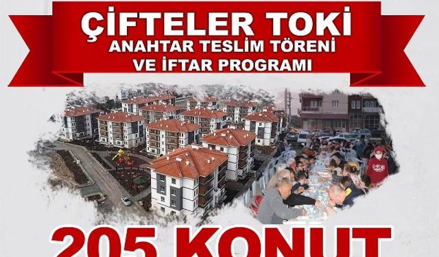 Çifteler'de TOKİ konutları teslim edilecek