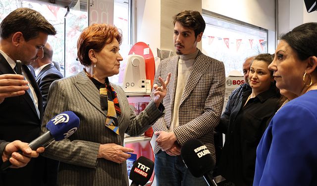 Akşener Eskişehir’de esnafları ziyaret etti