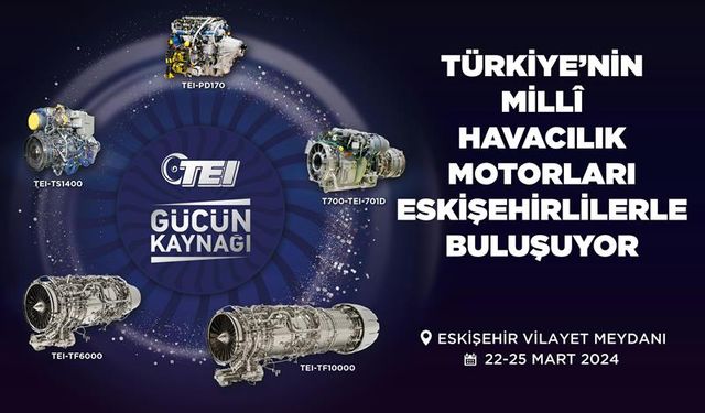 Millî Havacılık Motorları Eskişehirlilerle Buluşuyor