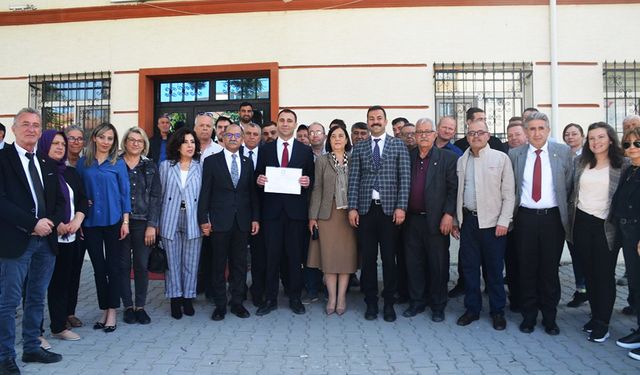 Beylikova’nın yeni başkanı mazbatayı aldı