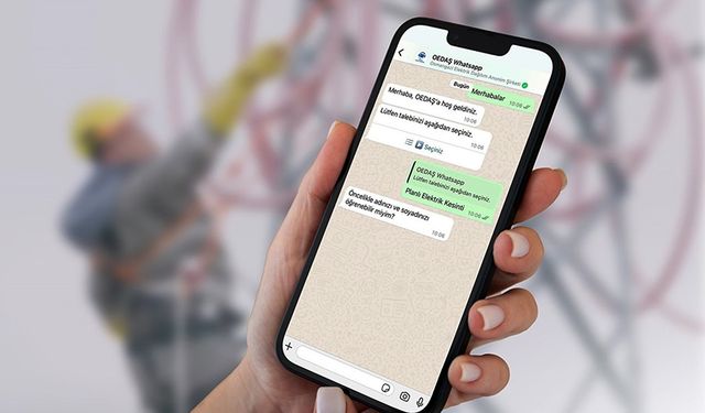 OEDAŞ, tüketicileriyle WhatsApp üzerinden yazışıyor