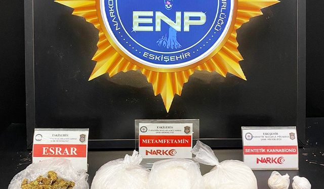 Eskişehir’de 3 kilo 127 gram metamfetamin ele geçirildi