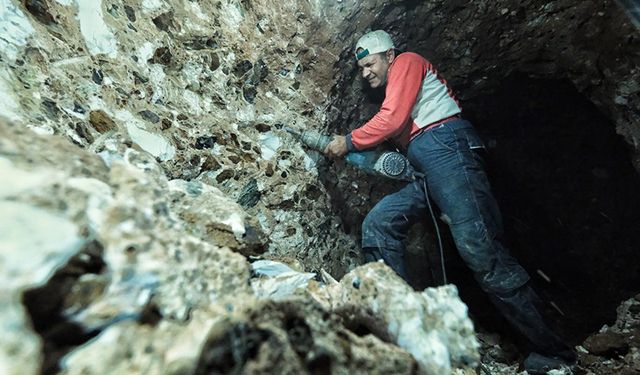 Yerin 65 metre altında lületaşını anlattılar