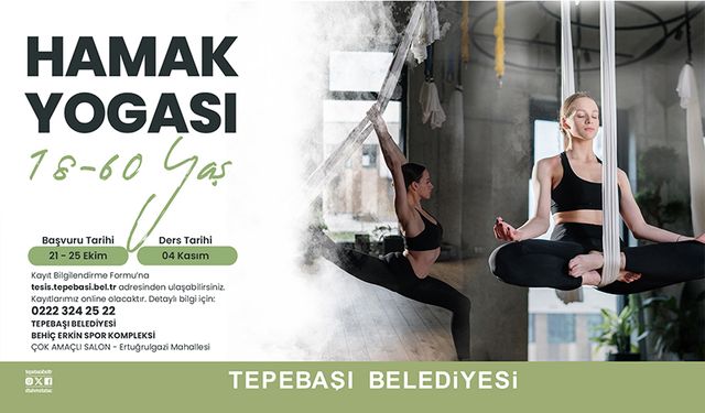 Hamak yogası için kayıtlar başladı