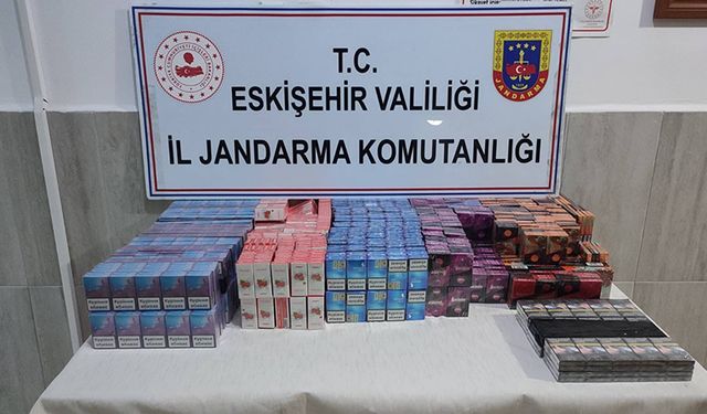 Jandarma ekiplerinden kaçak sigara operasyonu