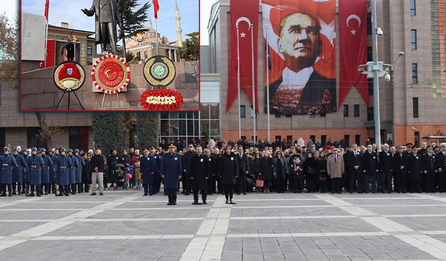 Eskişehir'de 10 Kasım Atatürk'ü anma töreni