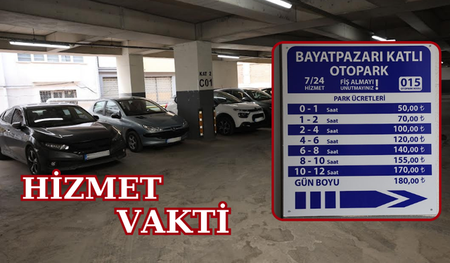 Otopark Büyükşehir Belediyesi işletmesine geçti