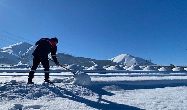 Erzurum -24,6 ile buz kesti