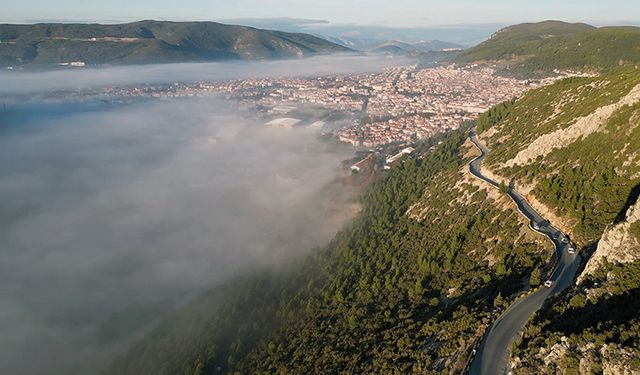 Muğla'da sis bulutu görsel şölen sundu