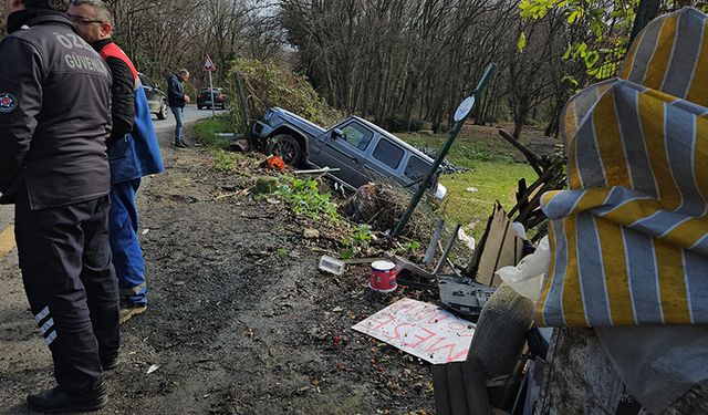 Sarıyer'de kontrolden çıkan araç yaşlı kadına çarptı