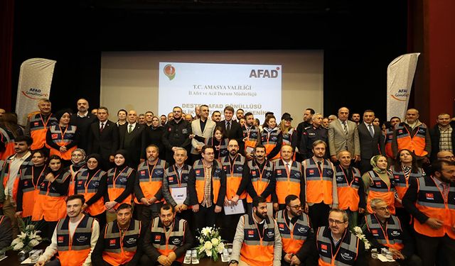 Amasya'da destek AFAD gönüllüsü sayısı bin132'ye ulaştı