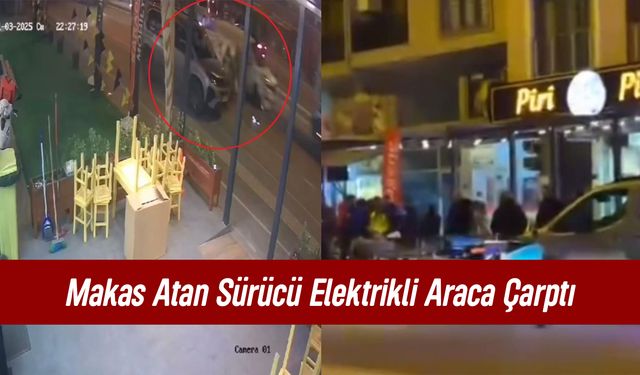 Bursa'da Makas Atan Ticari Araç, Elektrikli Araca Çarparak Devrildi: Sürücü Yaralandı