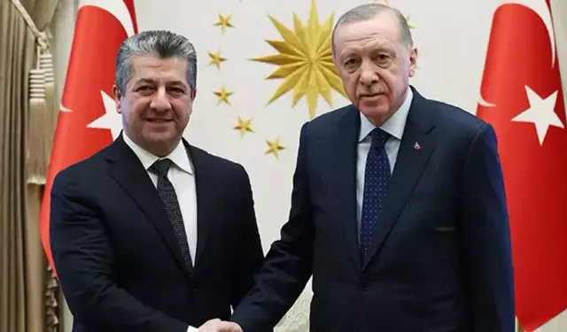 Cumhurbaşkanı Erdoğan, IKBY Başbakanı Mesrur Barzani ile Görüştü