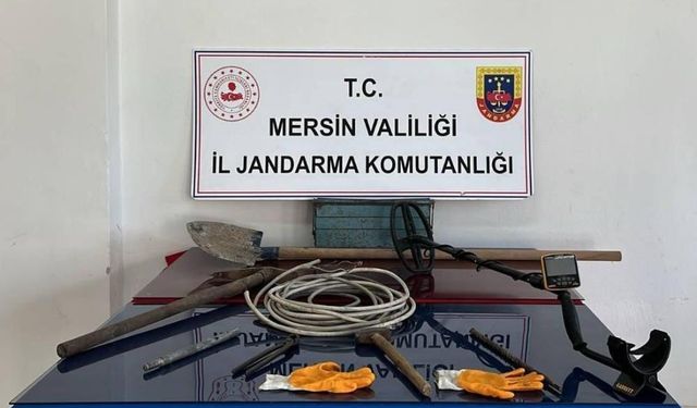 Mersin’de Kaçak Kazıya Suçüstü