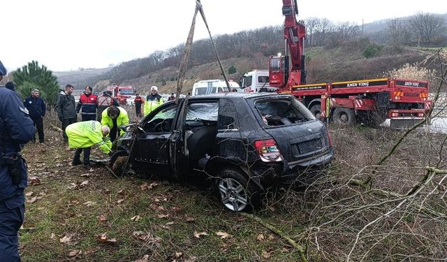 Otomobil çaya uçmuştu acı haber geldi