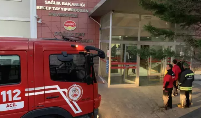 Rize'de yangın büyük panik yarattı