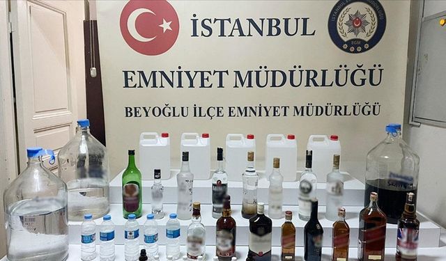 İş Yeri Operasyonla Çökertildi, 72 Litre Sahte İçki Ele Geçirildi