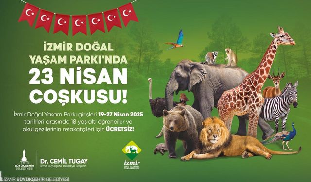İzmir Büyükşehir Belediyesi’nden çocuklara 23 Nisan hediyesi