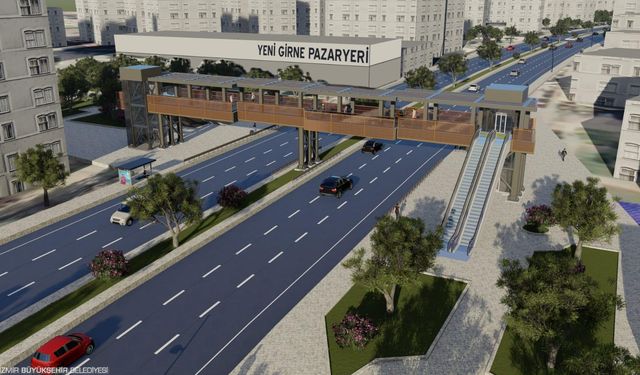 Yeni Girne Caddesi’nde güvenli yaya ulaşımı