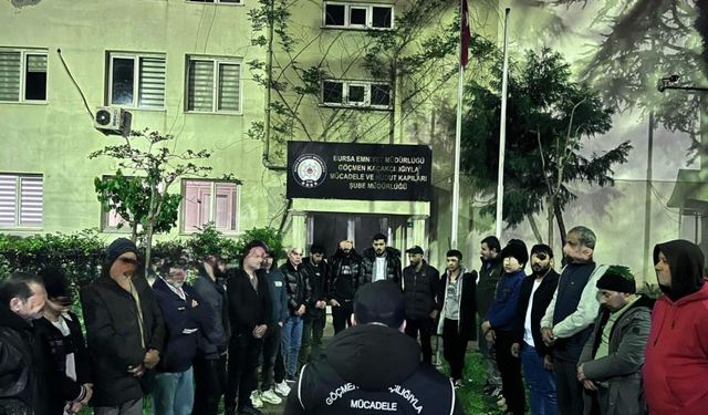Bursa'da Göçmen Kaçakçılığı Operasyonu
