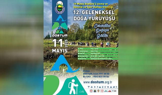İnegöl Belediyesi’nden 19 Mayıs Doğa Yürüyüşü Etkinliğine Davet