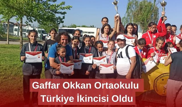 Gaffar Okkan Ortaokulu Türkiye İkincisi Oldu