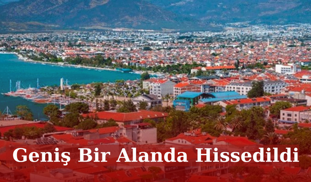 Muğla'da 6.0 Büyüklüğünde Deprem