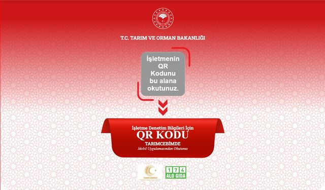 Gıda işletmelerine karekod uygulaması
