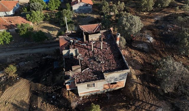 Devam eden yangının tahribatı gün ışığıyla ortaya çıktı
