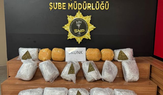 25 kilogram uyuşturucu ele geçirildi