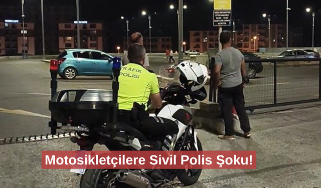 Polis motosiklet sürücüsünü bu sözlerle uyardı