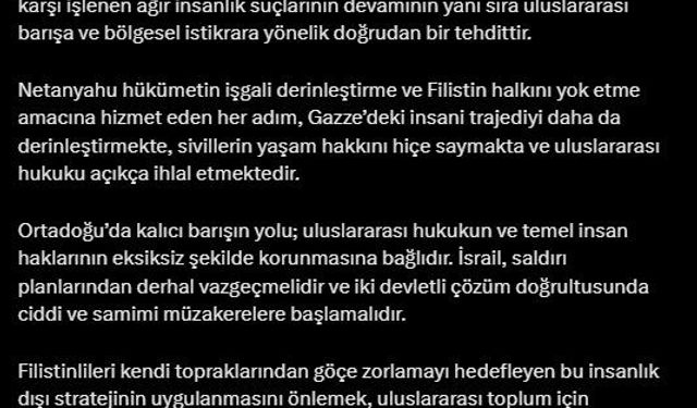AK Parti’den İsrail’e Müdahale Çağrısı
