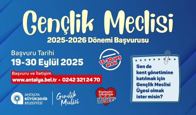 Büyükşehir Gençlik Meclisine başvurular başladı