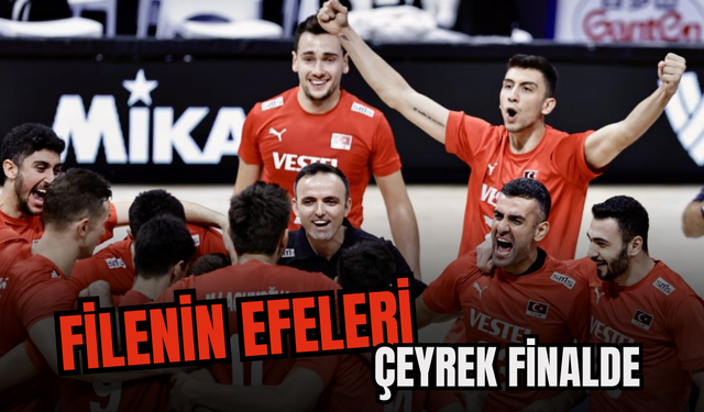 A Milli Erkek Voleybol Takımı, ilk kez çeyrek finalde