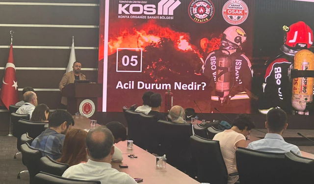 Savunma Sanayii Başkanlığı personeline yangında farkındalık eğitimi