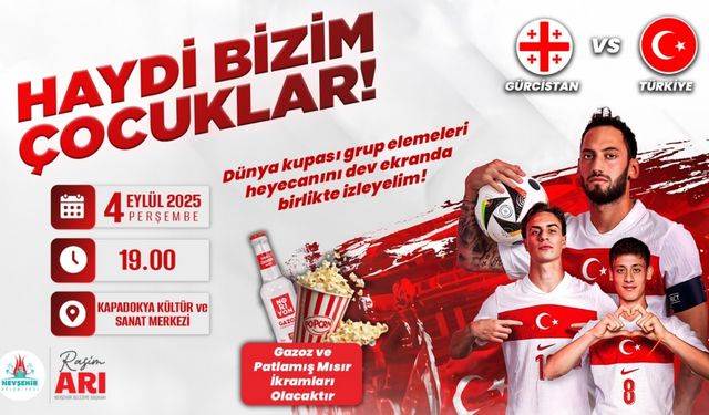 İlk Maç Dev Ekranda, Kalbimiz Milli Takımla