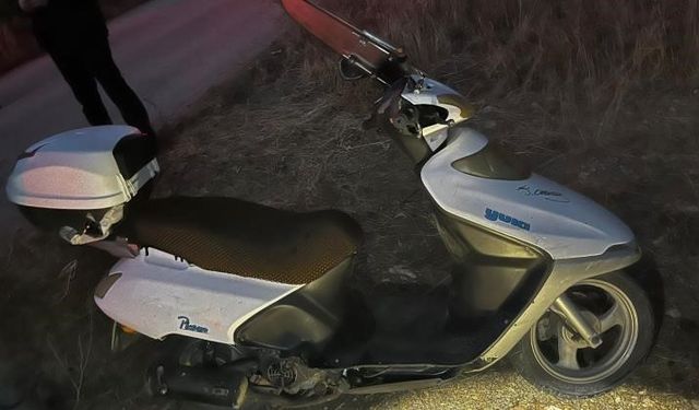 Kontrolden çıkan motosiklet devrildi, sürücüsü yaralandı