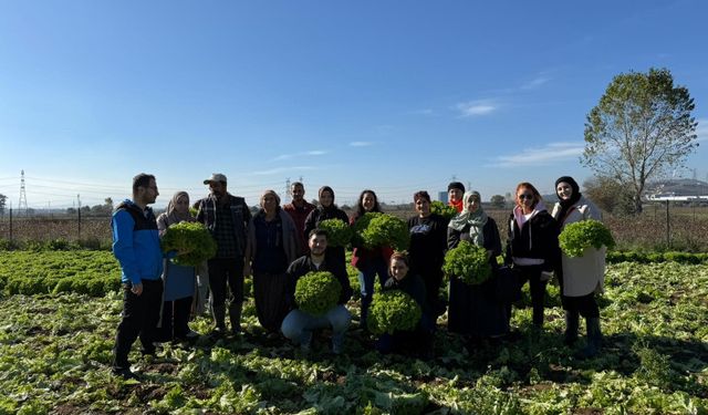 Aday çiftçiler sahada teorik bilgilerini pekiştirdi