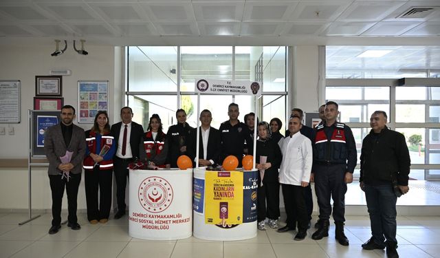 Demirci'de kadına yönelik şiddete karşı farkındalık çalışması yapıldı