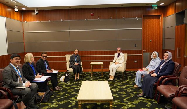 BAKAN GÖKTAŞ, UNESCAP YETKİLİSİYLE BİR ARAYA GELDİ