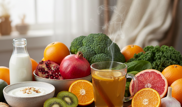 Kalkanınızı Güçlendirin: Kış Aylarında Hasta Olmamak İçin Gerekli Besinler