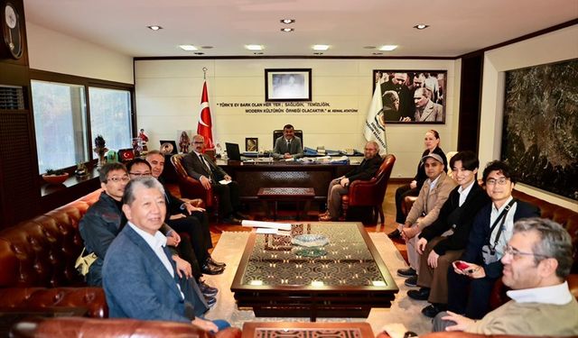 Japon ve Türk bilim insanlarından  Büyükşehir'e ziyaret