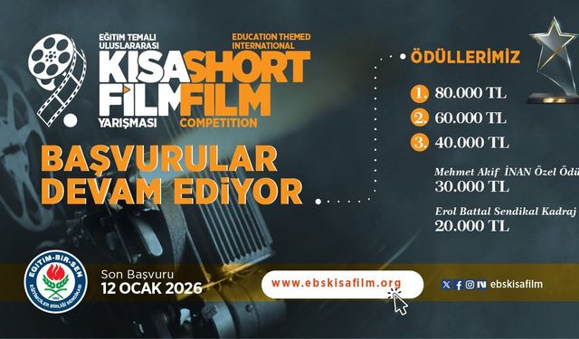 Kısa film yarışmasına başvuralar sona eriyor