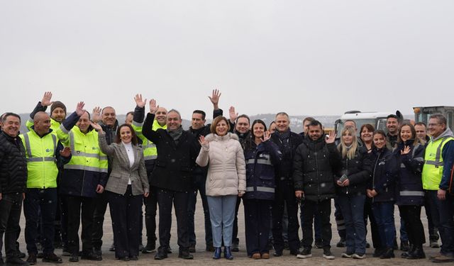 Başkan Ünlüce'den yol ekibine moral ziyareti