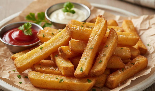 Bu yöntemi deneyenler şaşırıyor: Patates kızartması böyle daha az yağ çekiyor!