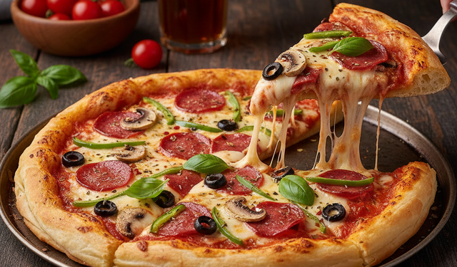 Evinizdeki malzemelerle şipşak hazır! Yufkadan pizza tarifi