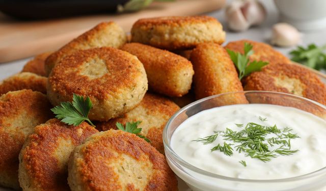 Patlıcanı hiç böyle görmediniz: Kıymasız "sömelek" patlıcan köftesi